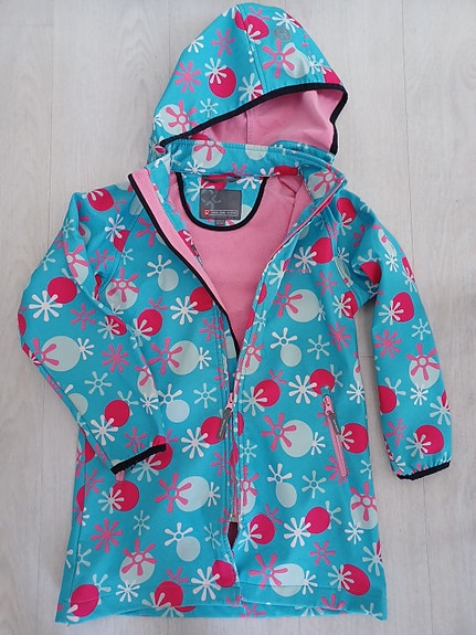 Color Kids turkoosi soft Shell takki koko 122cm