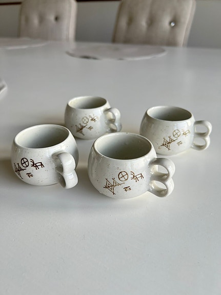 Pentik Halla Kuksa Mukit - 4 kpl