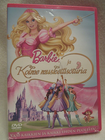 Barbie ja kolme muskettisoturia dvd