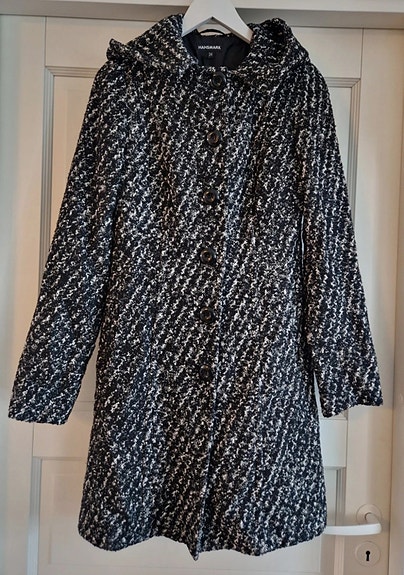 Hansmark hupullinen villakangastakki