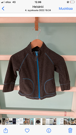 Fleece-takki 80/86