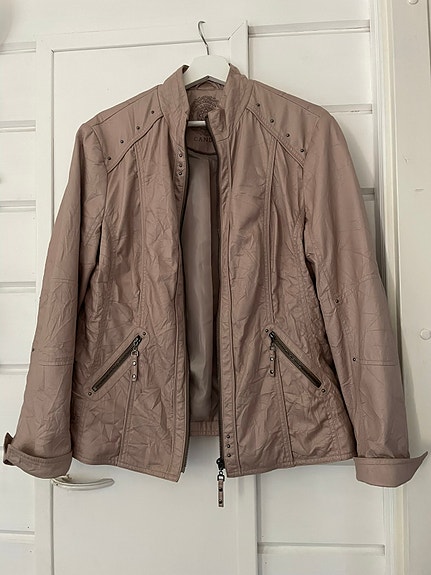 Beige pikkutakki/jakku, 44