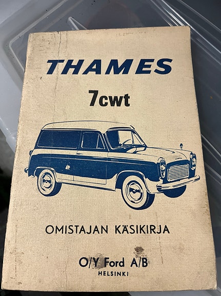 Ford Thames 7cwt auto ohjekirja