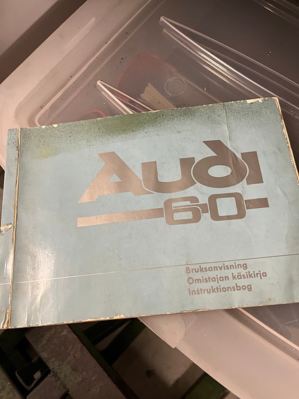 Audi 60 auto omistajan käsikirja