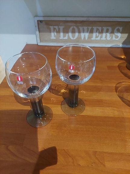 Iittala mondo viinilasi, harmaa/ TARJOA!