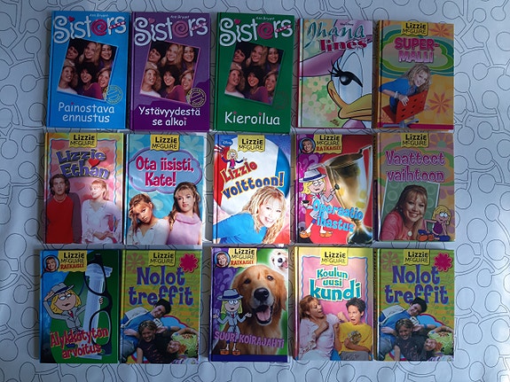 Sisters club ja Lizzie McQuire nuortenkirjat 13 kpl