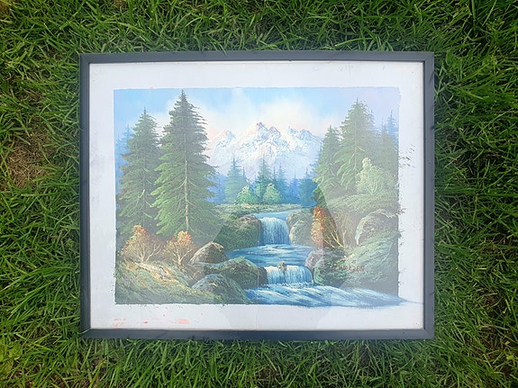 Iso kaunis kuva metsästä 52 x 42cm