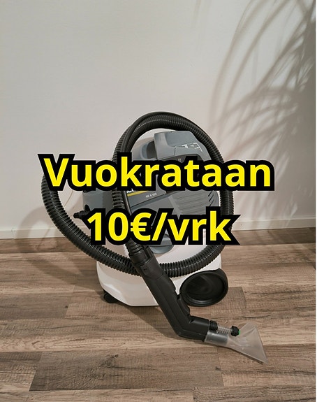 Vuokrataan Kärcher tekstiilipesuri