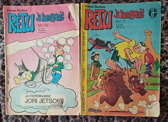 2 Retu ja kumppanit sarjakuvalehteä v. 1973