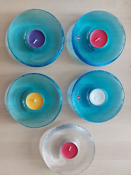 Iittala Nappi tuikut, kirkas tai turkoosi