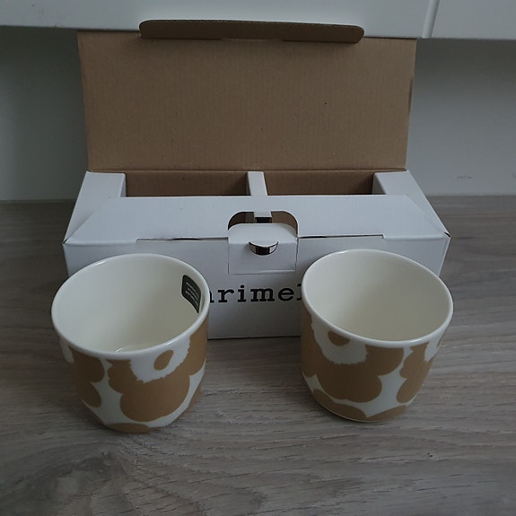 Uusi Marimekko Unikko kahvikuppi 2dl- 2 kpl