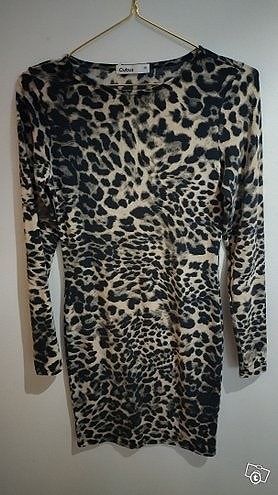 Leopardimekko/ pitkä tunika, koko xs.