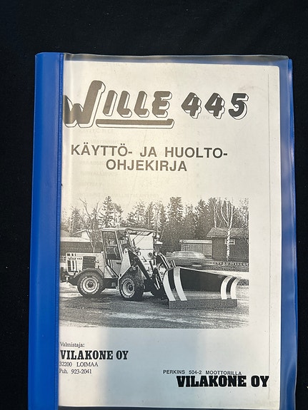 Wille 445 käyttö-ja huolto-ohjekirja