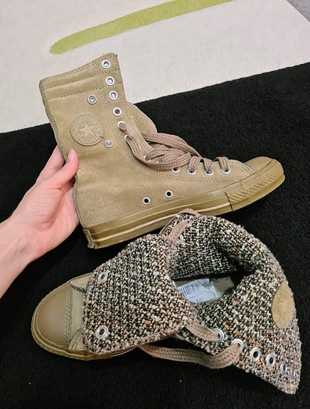 Korkeavartiset tennarit converse 36