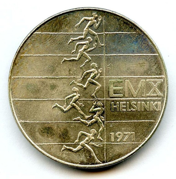 10mk Juhlaraha 1971 Yleisurheilun MM-kisat Helsinki