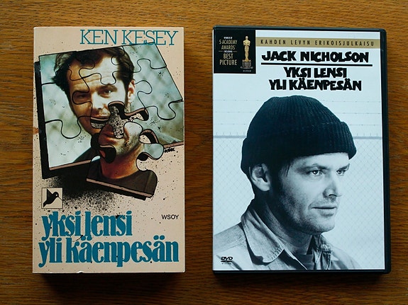 Ken Kesey Yksi lensi yli käenpesän kirja & elokuva 2DVD