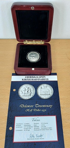 DELAWARE TERCENTENARY HALF DOLLAR 1936