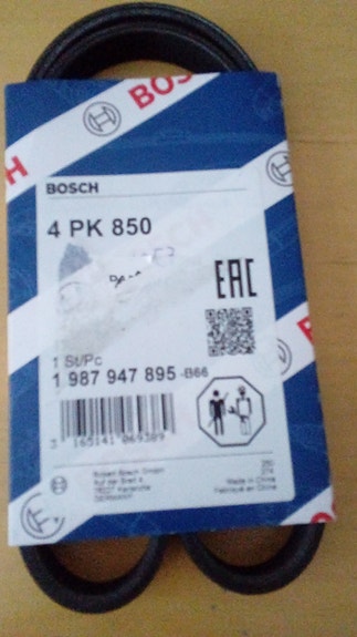 Moniurahihna Bosch laturiin 850mm