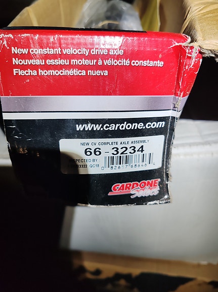 Vetoakseli Cardone 66-3234 Chrysler, Dodge