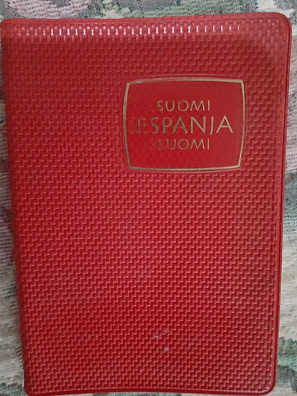 Suomi-Espanja-Suomi sanakirja 12x9x1,5 cm