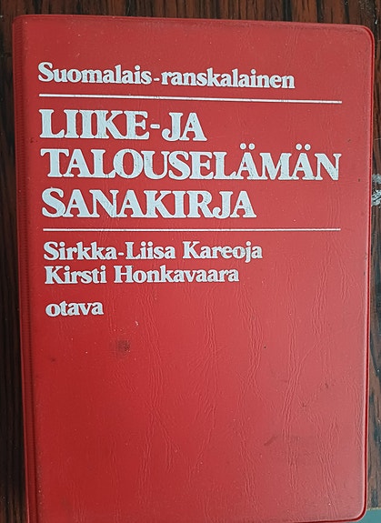 Suomi-ranska Liike- ja talouselämän sana- ja lausekirja