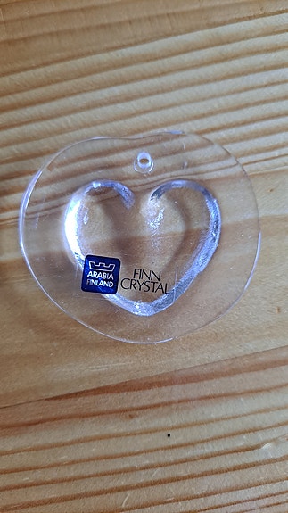 Sydän, Nuutajärvi/ Arabia Finn Crystal