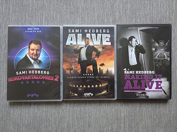 Sami Hedberg stand up dvd:t 3 kpl