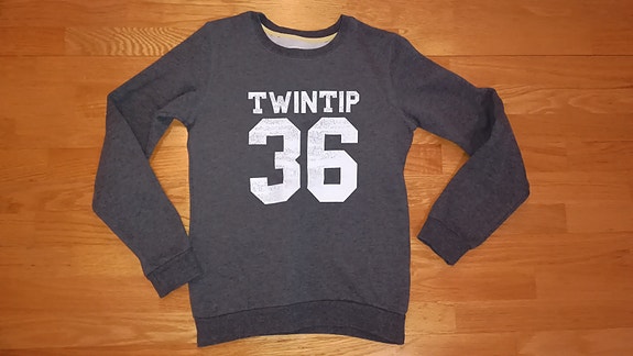Twintip college harmaa S