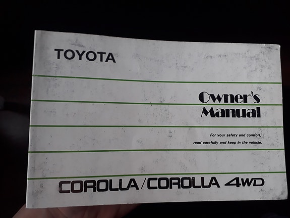 Toyota Corolla AE95 omistajan käsikirja