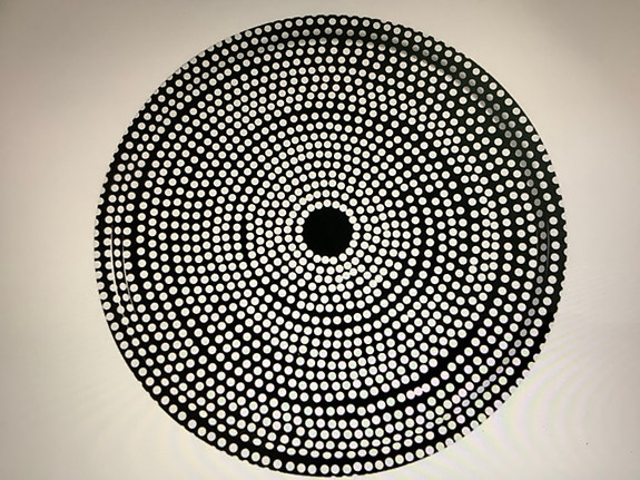 Marimekko Focus uusi tarrallinen koivuvaneri tarjotin 46cm halkaisija