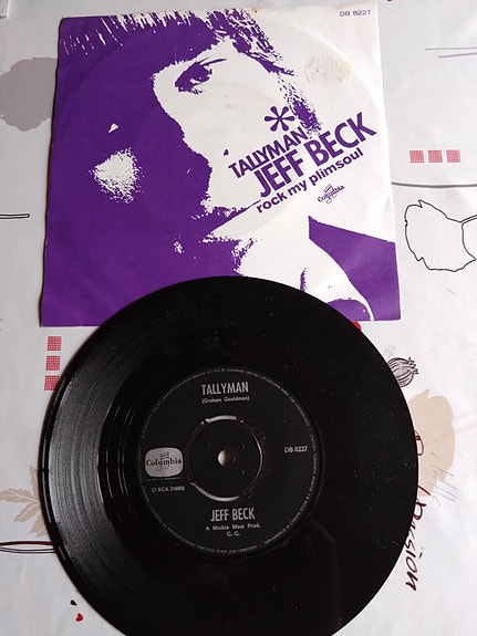 Jeff Beck 7" Tallyman/Rock my plimsoul