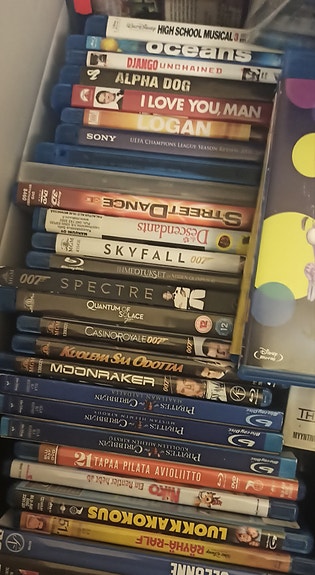 Blu ray elokuvia