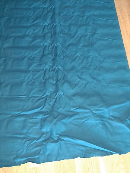 Petroolin turkoosi vahva kangas 250x155cm