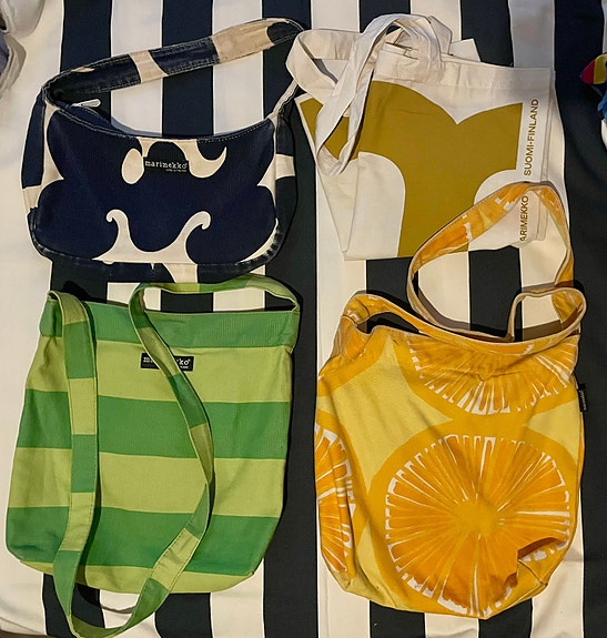 Marimekko kassit 4 kpl