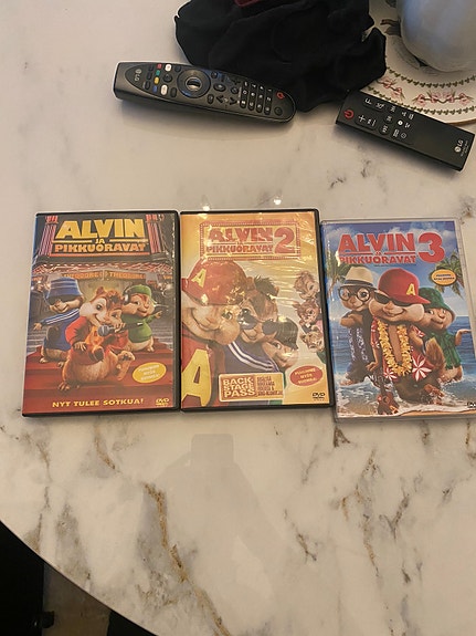 Alvin ja pikkuoravat 1-3 dvd