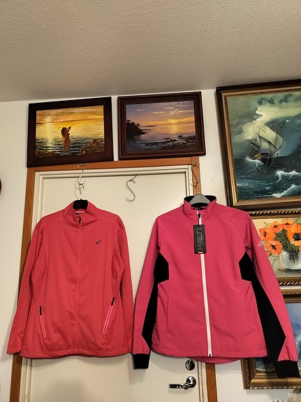 Uusi Halti softshell takki 42-44, Asics kevyt softshell takki 42-44