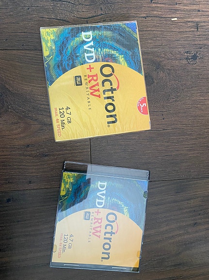 Uusia DVD-RW levyjä 10kpl