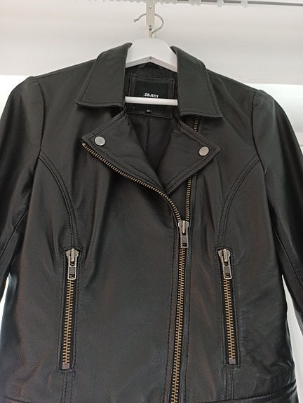 Object Biker nahkatakki 38 musta