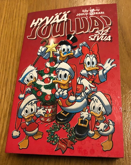 Aku Ankan joulu-taskari Hyvää Joulua!