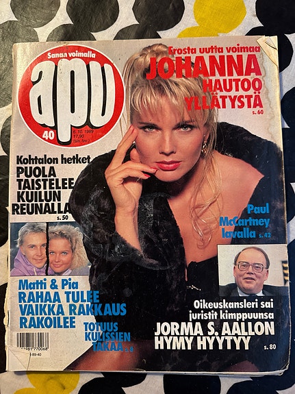 Apu 40 - 06.10.1989 - Paul McCartney - Matti Nykänen