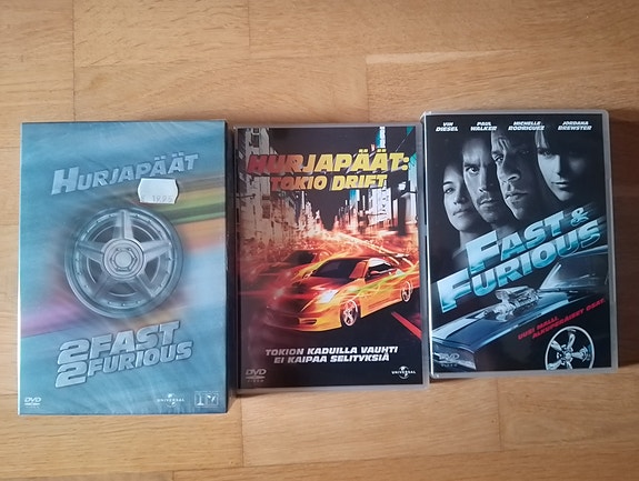 Fast and Furious DVD setti, HALPA!