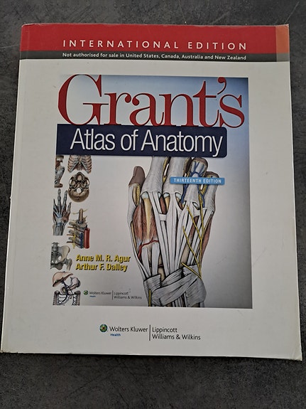 Anatomian kirja: Grant's atlas of anatomy (fysioterapia)