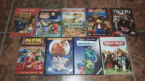 Lasten DVD -levyt