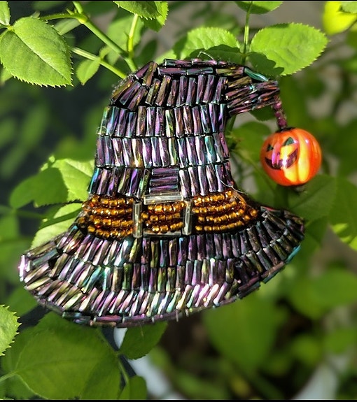 Noidan hattu Halloween rintakoru/ handmade