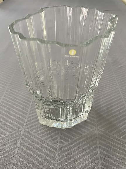Iittala Tapio Wirkkala Pallas taidelasimaljakko