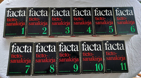 Facta tietosanakirja 1-11 kansipapereilla