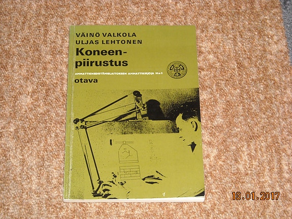 Koneenpiirustus. Oppikirja vuodelta 1972