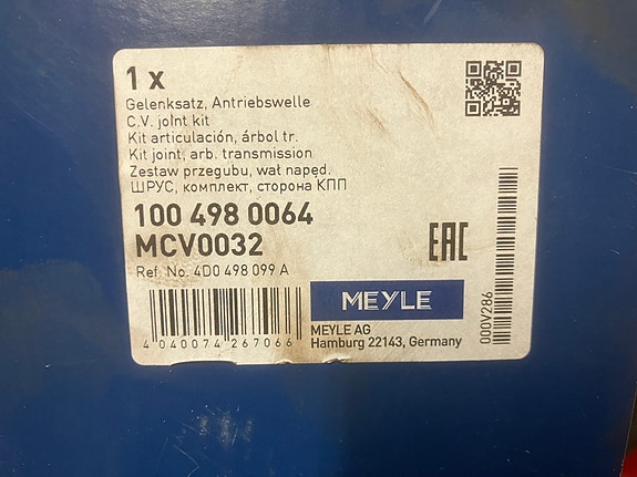 Audi A4/VW Passat Ulompi Vetonivel 01-
