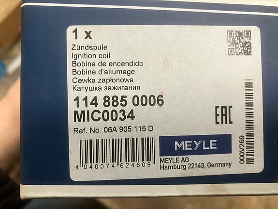 VW/Seat/Audi/Skoda 1.8T/2.0 Sytytyspuola 2kpl 95-