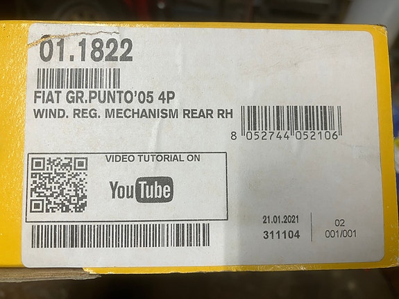 Fiat Grande Punto/Linea Lasinnostin Oikea Taakse 05-